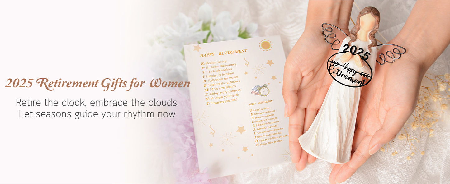 Retirement Gift for Woman 2025 - Happy Retirement Gifts for Teacher Coworker Nurses Boss Mom Grandma Sister Retirees Women Retirement Party Decorations