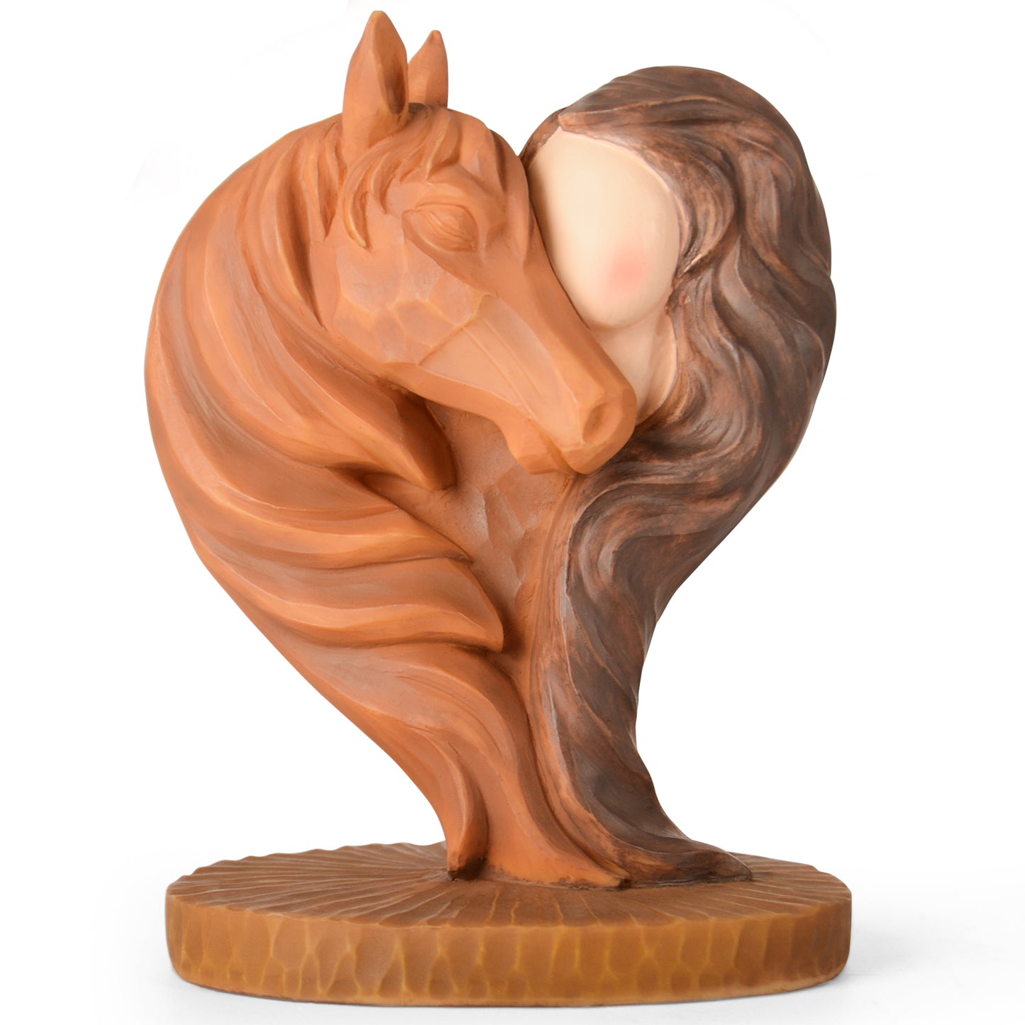 Horse Gifts for Girls Women - Horse Stuff Figurine Gifts for Horses Lovers Women Sculpted Hand-Painted Resin Cowgirl Equestrian Memorial Gift