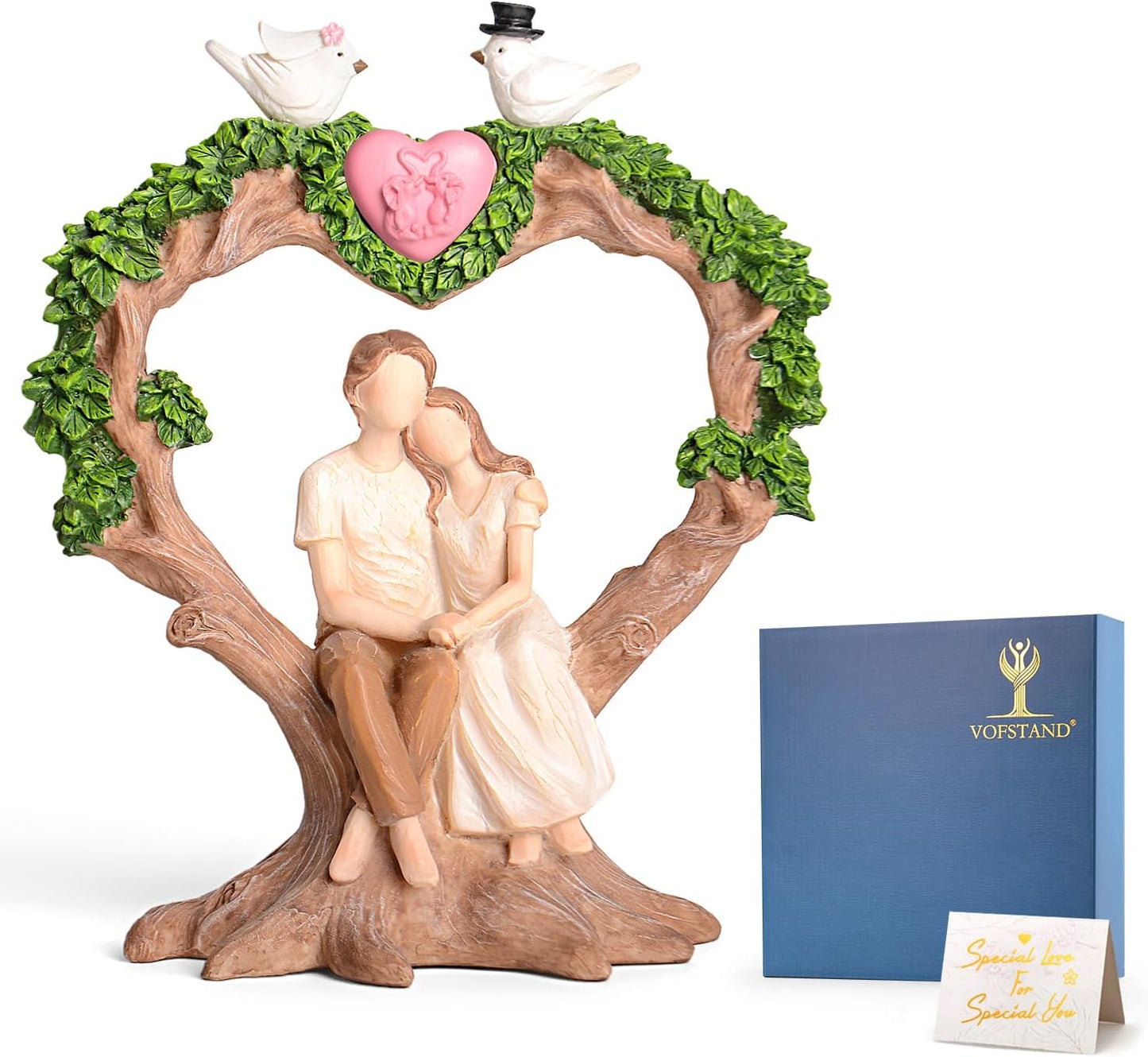 14th_Ivory_Wedding_anniversary_gift_oak_tree_couple