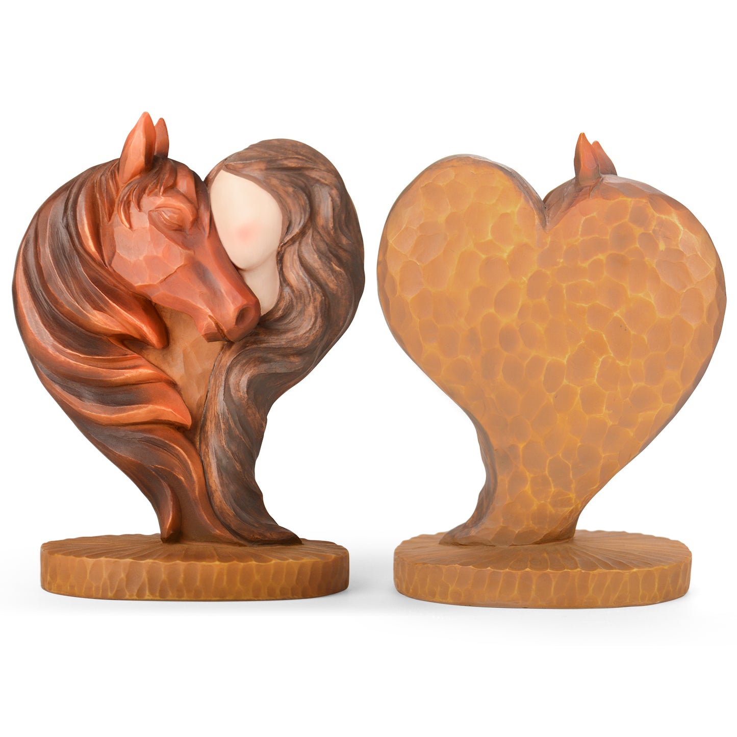 Horse Gifts for Girls Women - Horse Stuff Figurine Gifts for Horses Lovers Women Sculpted Hand-Painted Resin Cowgirl Equestrian Memorial Gift
