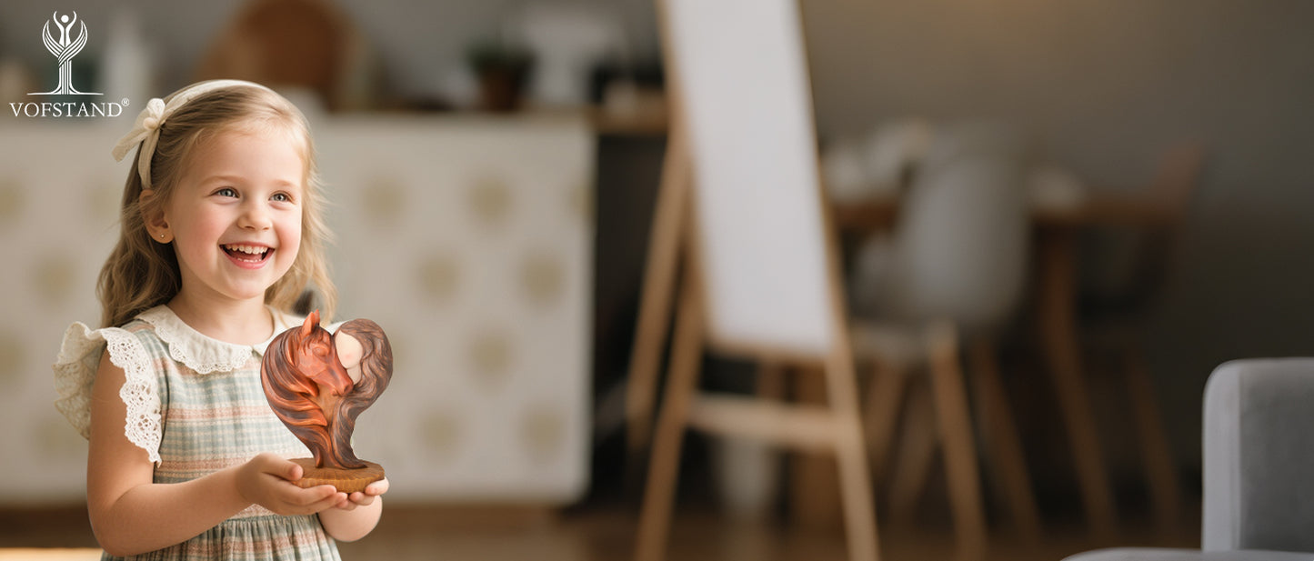 Horse Gifts for Girls Women - Horse Stuff Figurine Gifts for Horses Lovers Women Sculpted Hand-Painted Resin Cowgirl Equestrian Memorial Gift