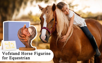 Horse Gifts for Girls Women - Horse Stuff Figurine Gifts for Horses Lovers Women Sculpted Hand-Painted Resin Cowgirl Equestrian Memorial Gift