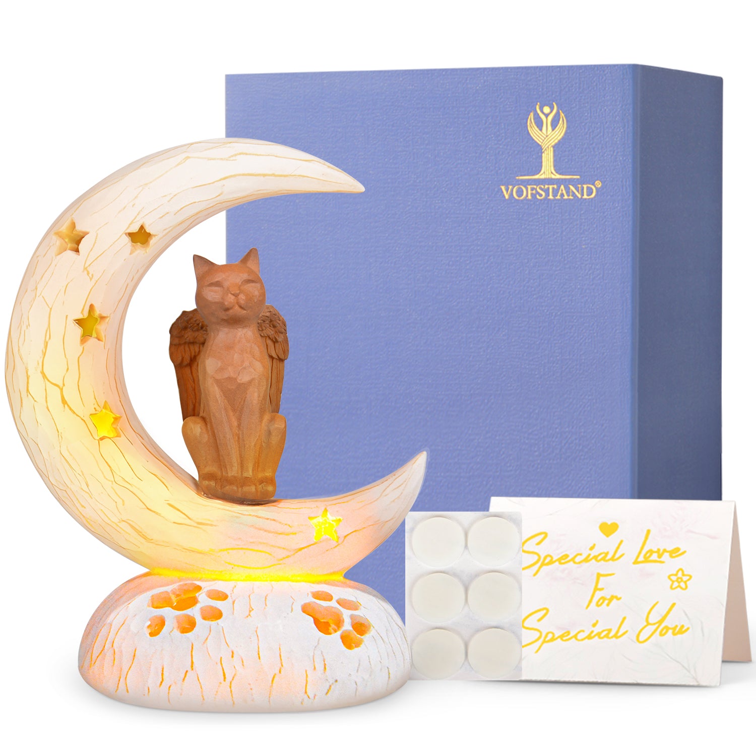 Orange_Cat_on_Moon_LED_light_with_sympathy_card_elegant_package