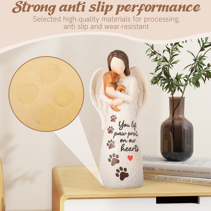 affection angel embrace a brown dog shows strong anti slip performance