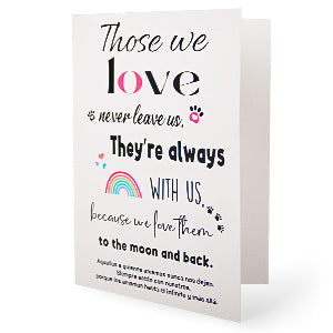 suncatcher They're always with us sympathy card