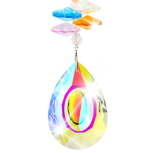 suncatcher rainbow teardrop crystal pendant