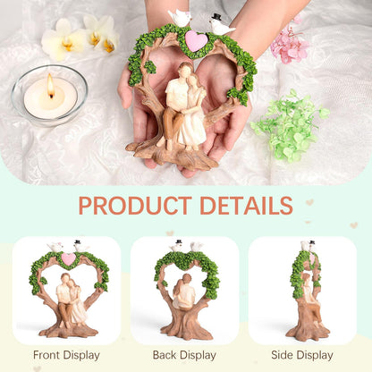 wedding anniversary gift oak tree couple side display